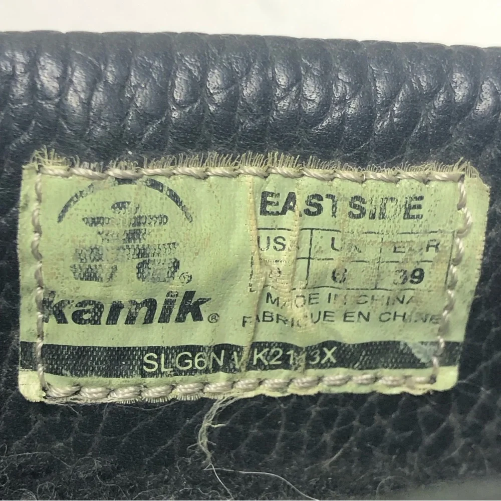 Kamik Boots Womens Size 8 Winter Thinsulate Insulation Black Leather Suede